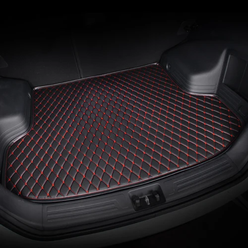 Black & Red Car Trunk Mats