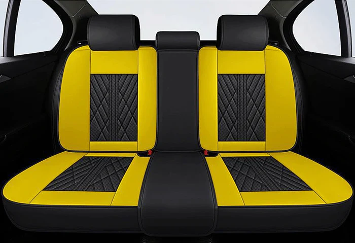 Black & Yellow Seat Cover