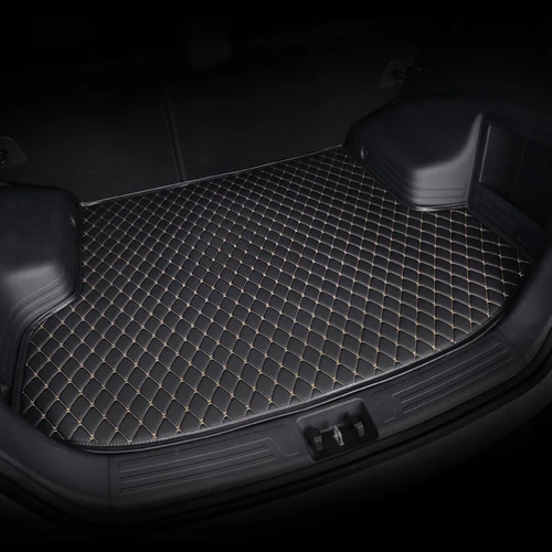 Black & White Car Trunk Mats
