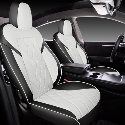 Gray & White Seat Cover Premium