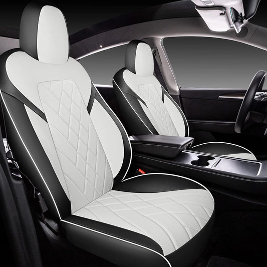 Gray & White Seat Cover Premium