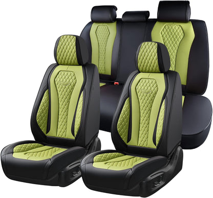 Black & Green Seat Cover Premium