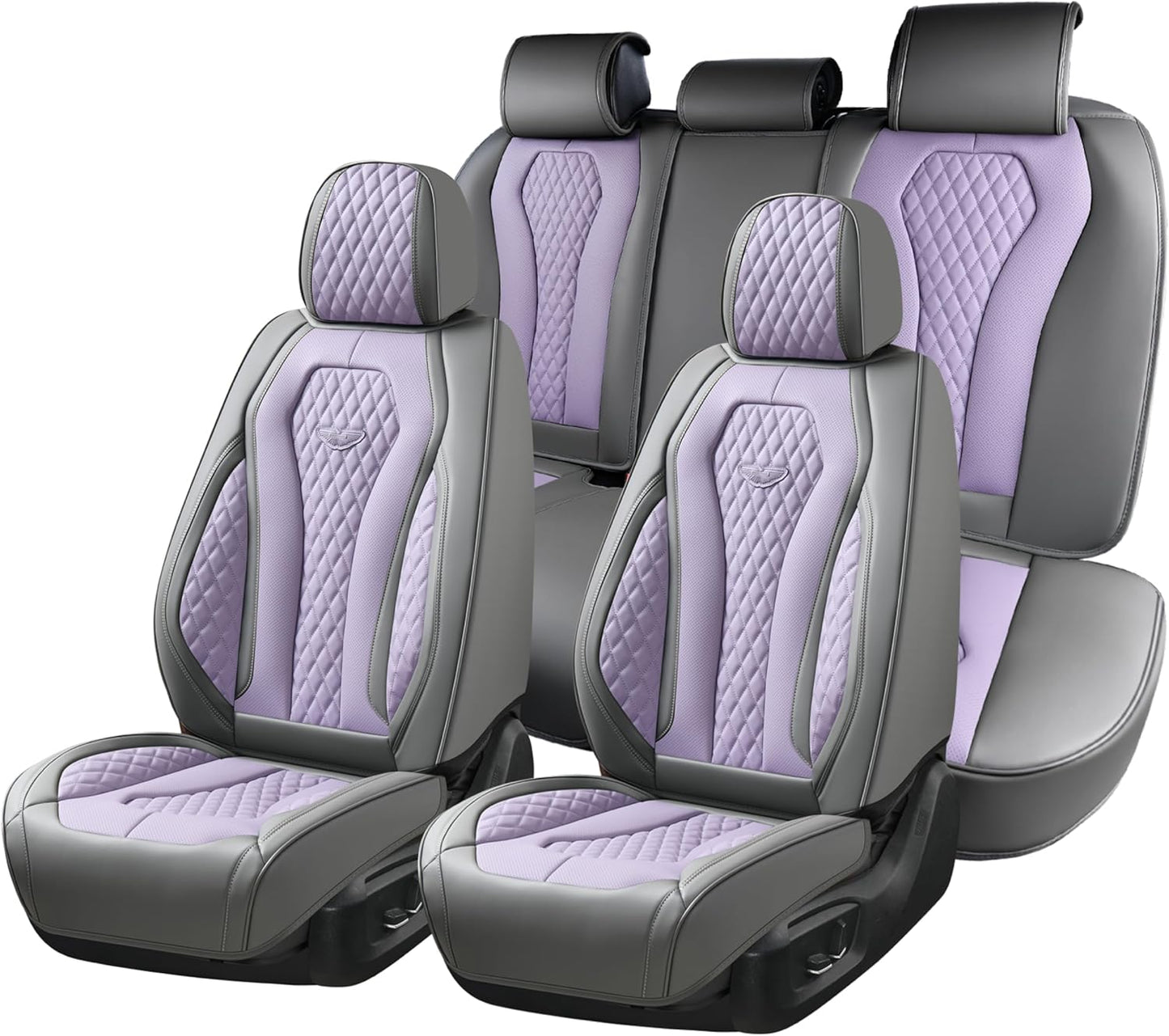 Black & Purple Seat Cover Premium