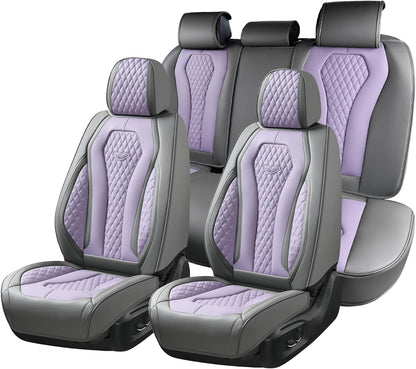 Black & Purple Seat Cover Premium