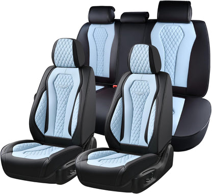 Black & Blue Seat Cover Premium