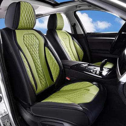 Black & Green Seat Cover Premium