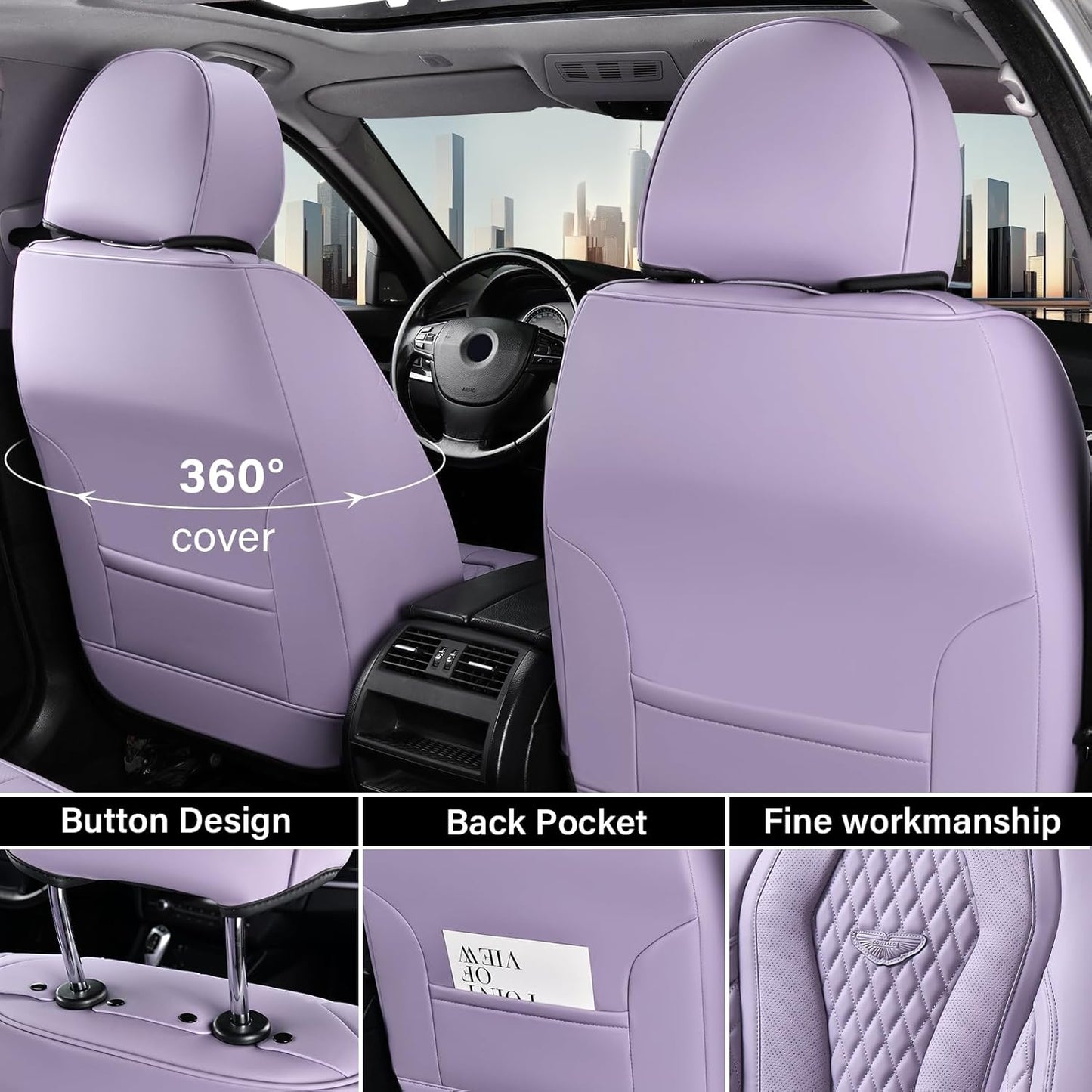 Purple Seat Cover Premium