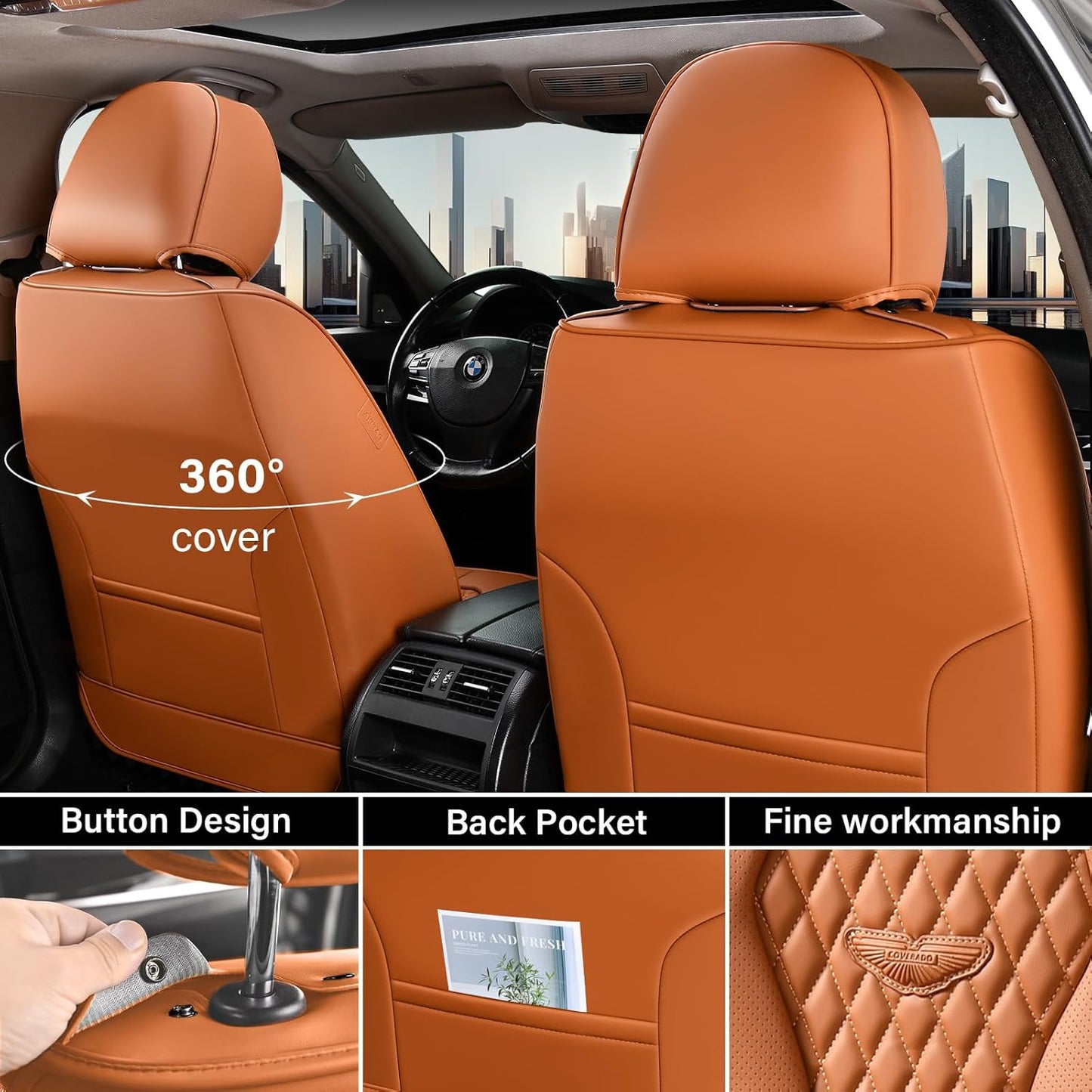 Brown Seat Cover Premium