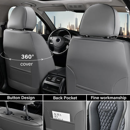 Black & Gray Seat Cover Premium