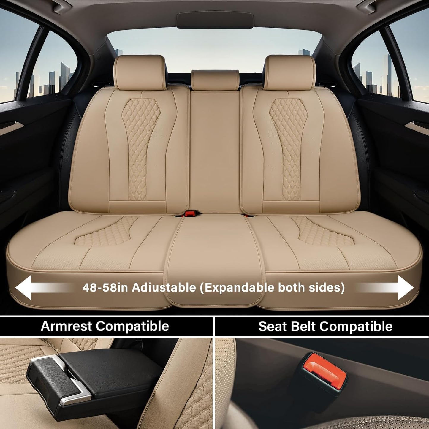 Beige Seat Cover Premium