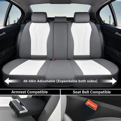 Gray & White Seat Cover Premium