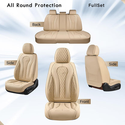 Beige Seat Cover Premium