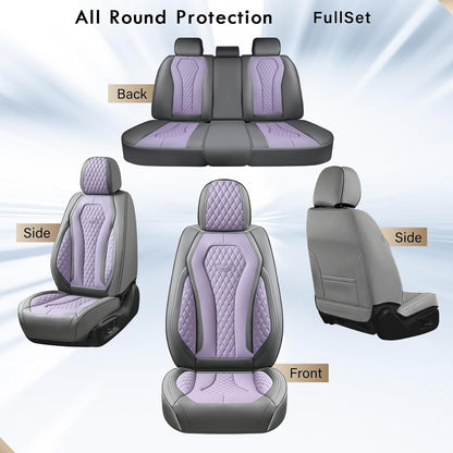 Black & Purple Seat Cover Premium