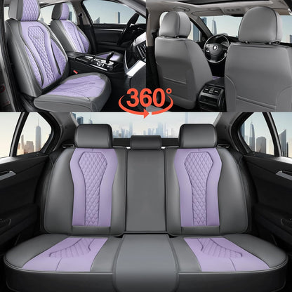 Black & Purple Seat Cover Premium