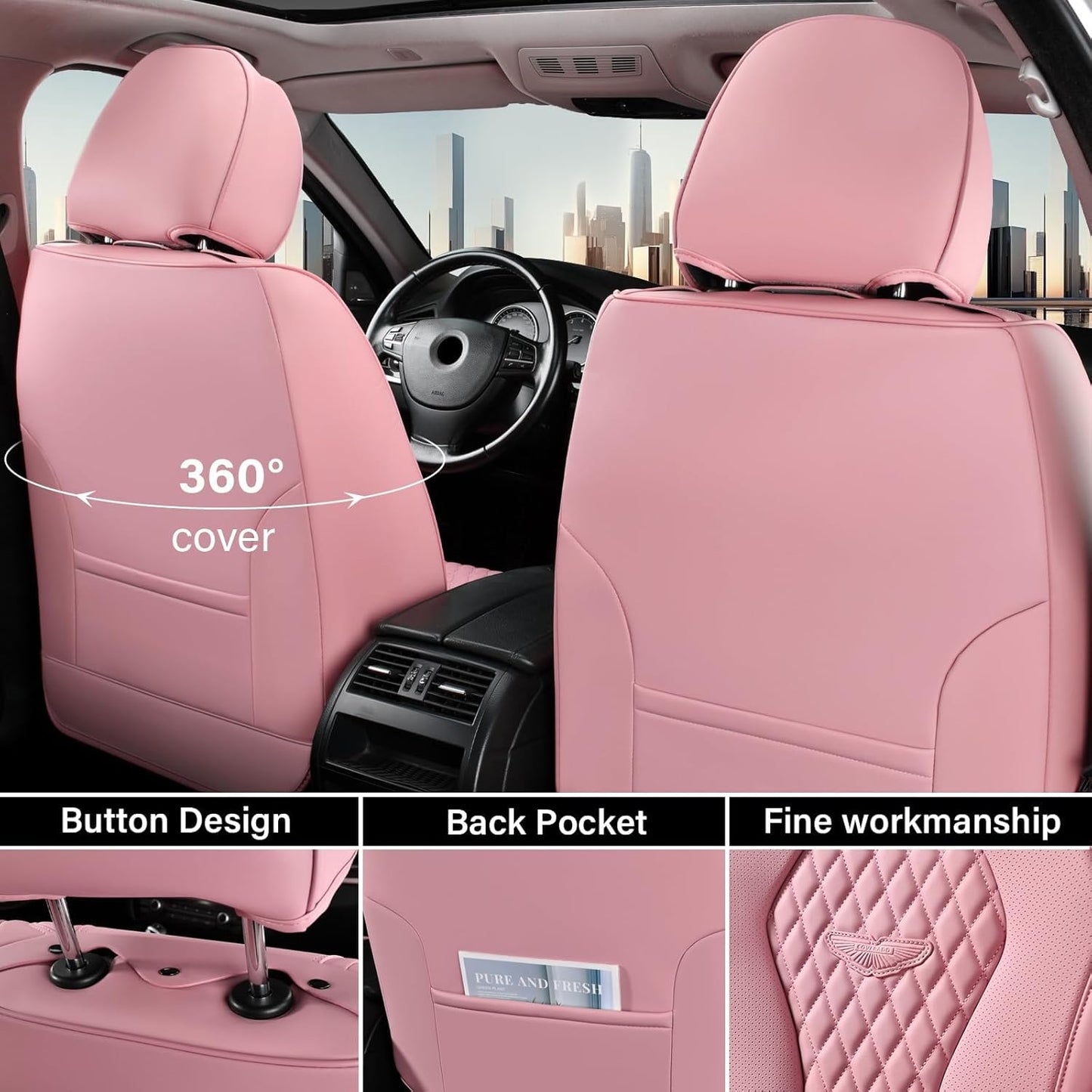 Pink Seat Cover Premium