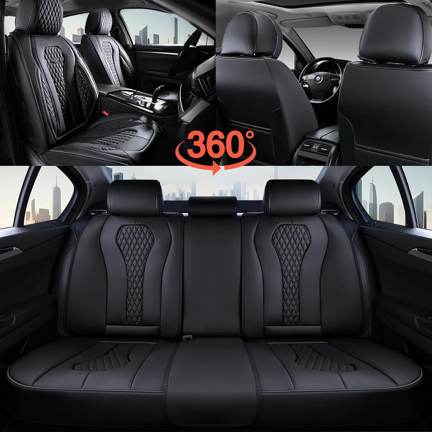 Black Seat Cover Premium