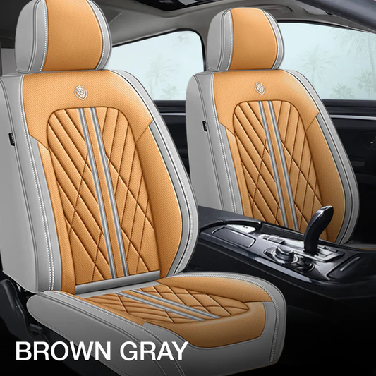 Brown & Grey Seat Cover