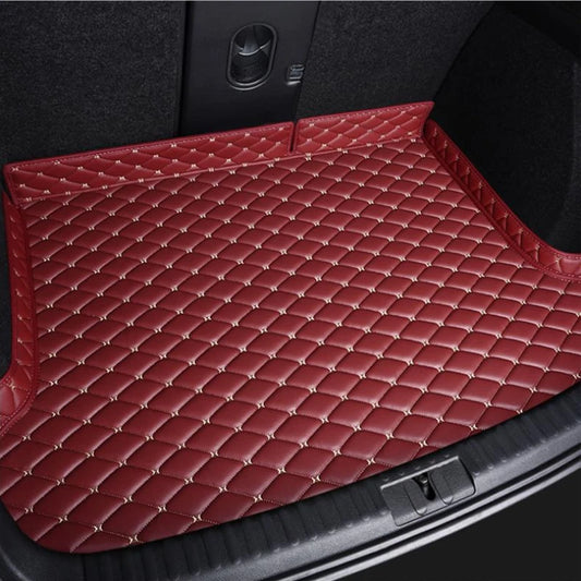 Wine Red Car Trunk Mats