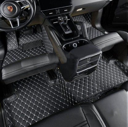 Black & Beige Car Mats