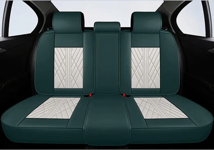 Beige Green Seat Cover