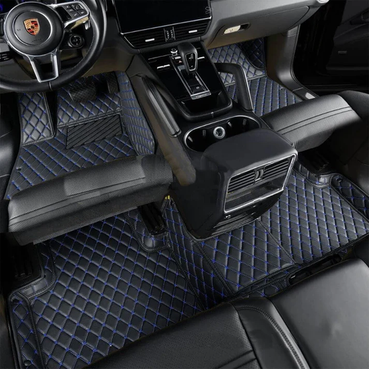 Black & Blue Car Mats
