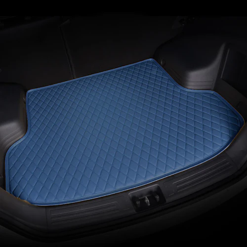 Blue Car Trunk Mats