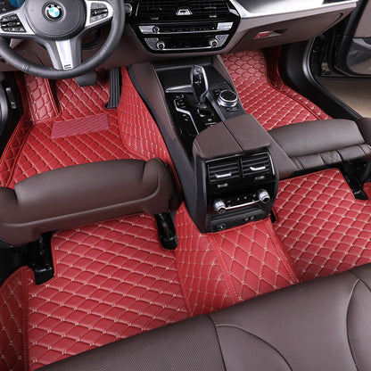 Wine Red Car Mats Classic Series